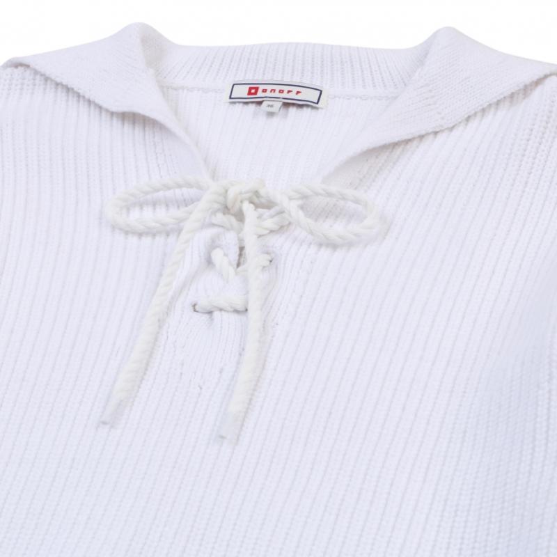 Onoff Women S Sailor Collar Sweater Of2403la White