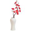 Houseeker Искусственные сливы Вишни Шелковые Флоры Сакура Цветы Ветки Домашний стол Декор в гостиную Diy Праздничные свадебные украшения