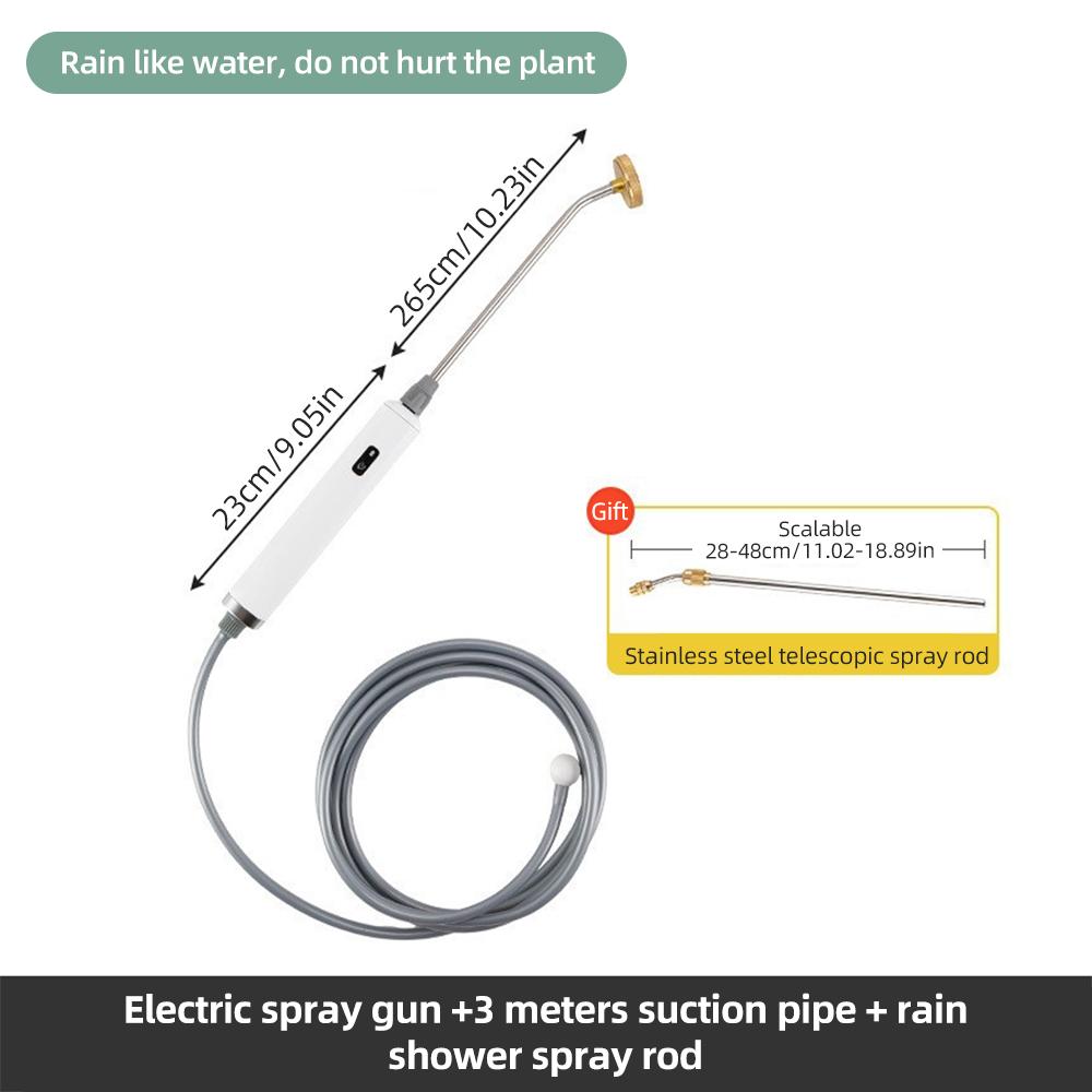 Поливочная насадка из нержавеющей стали с 3 регулируемыми распылителями и простым управлением в один клик, электрическая