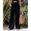 Women's Fashion Loose Casual Solid High Waist Wide Leg Pants Casual Pants