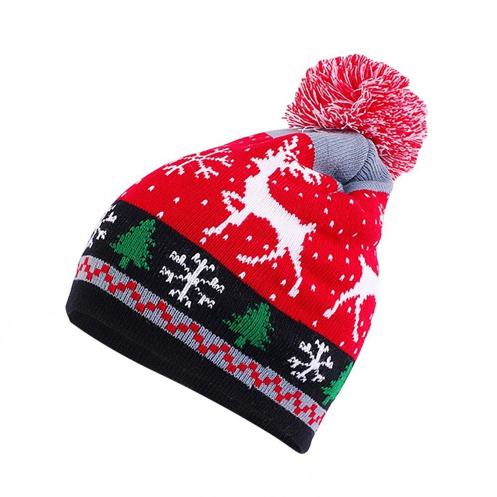 Детская шапка Детская вязаная теплая шапка Новогодний рождественский декор