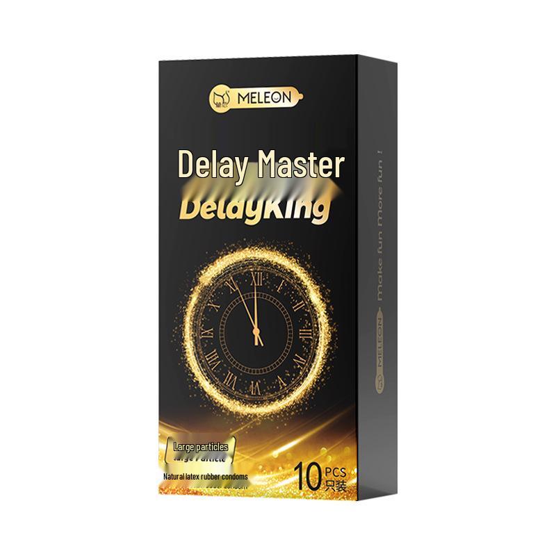 Презервативы Secret Love Delay King с ребристой текстурой – Долгоиграющие, с крупными частицами, текстура кошачьего языка