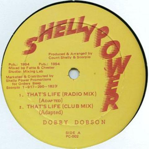 12-дюймовая пластинка DOBBY DOBSON - That's Life PC002 Shelly Power 1992 США Регги, Ска и Даб