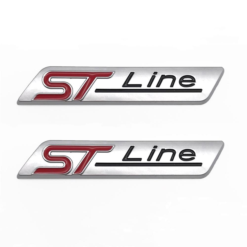 Металлическая наклейка ST Line эмблема на крыло автомобиля для Foc-us Mk4 MK3 4 EDGE Fiesta Ecosport Mond-eo MK5 ST Line логотип аксессуары