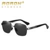 aoron Men's and Women's Fashion Polarized Sunglasses Retro Metal UV-proof Sunglasses