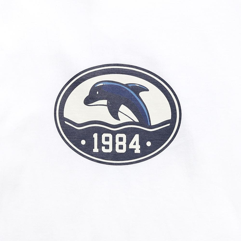 DOLPHIN WAVE APPAREL Футболка с овальным графическим принтом Dolphin