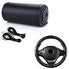 TATACLEA Steering Wheel Cover, Braided Type, Genuine Leather, Steering Cover, Breathable, Hand-sewn, Anti-slip, Easy