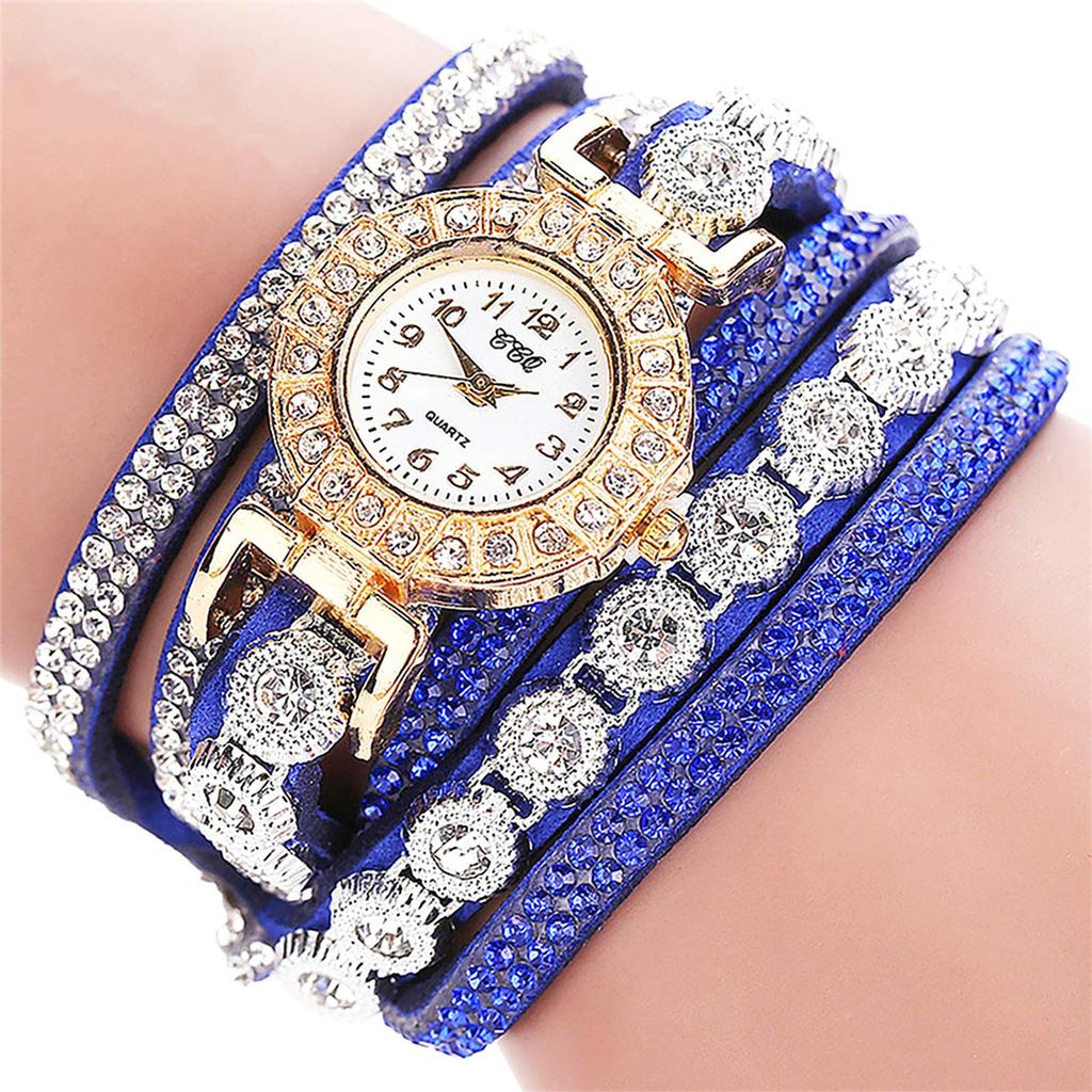 New Style- Small Watch With Diamond, Round Bracelet Watch, Student Fashion, Casual Women's Bracelet Watch