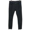 Made In Italy Uncut Hem Skinny Pants W27 Black Button Fly Men's Used