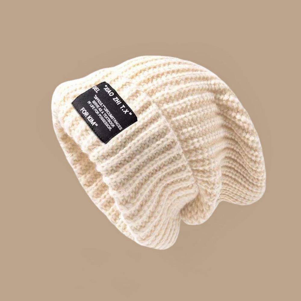 Multi Colors Knitted Beanies Solid Cute Warmer Bonnet New Female Beanie Caps Outdoor