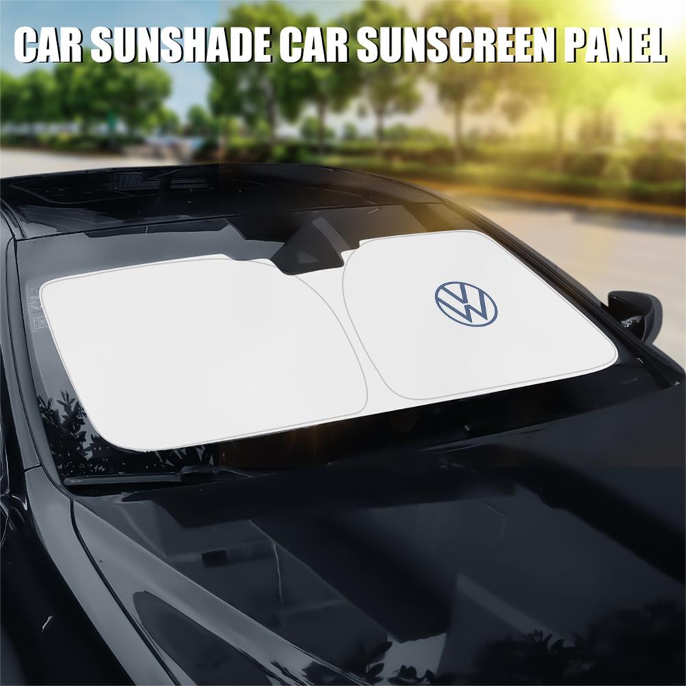Car Windshield Sunshades Sun Shade Cover Accessories Valve Cap For VW Golf Jetta Beetle GTI MK4 Tiguan Passat GTD Polo Motion zw9