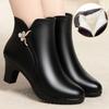 Women Cotton Shoes Autumn and Winter Boots Middle Heel Cotton Shoes Women Winter Fashion Boots
