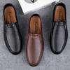 Мужские мокасины из натуральной кожи, повседневные мокасины класса люкс, мужские мокасины, модные итальянские мужские туфли для вождения, мужские мокасины
