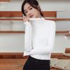 Women's Basic Half-High Neck Base Layer Top Slim Fit Long Sleeve T-Shirt Inner Wear
