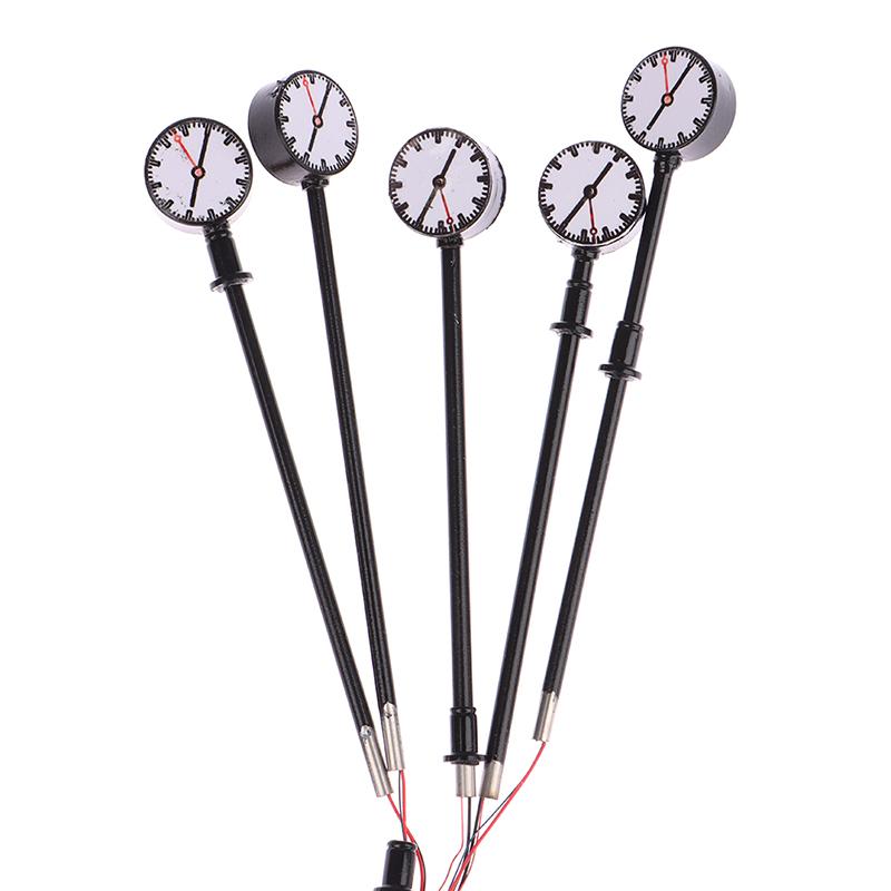 Миниатюрная светодиодная модель железной дороги Ho N Scale Lights Lit Platform Clock Lamp