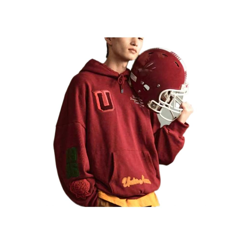 Under Armour Худи Icon Soft Warm свободного кроя с приспущенными плечами, с длинными рукавами, мужской свитшот, огненно-красный 1389262-625