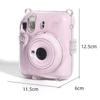 Fenmic Instant Camera Clear Case Чехол для хранения Fujifilm Instax Mini Photo Clip с пленочным регулируемым плечевым ремнем 12, карман, герметичный, (Набор 2)