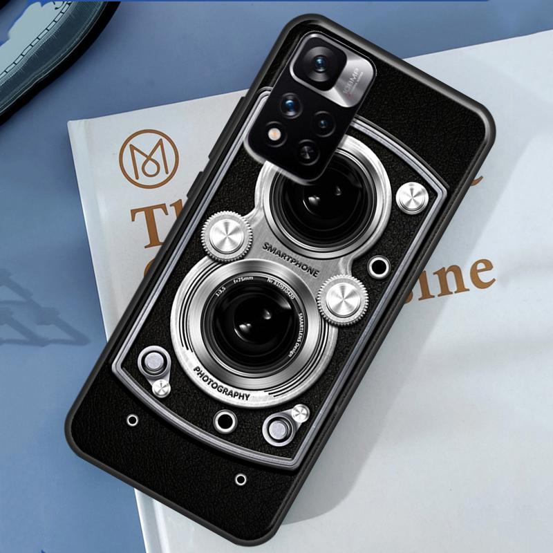 Classic Camera Lens Case For Xiaomi Redmi 14C 13C 10C 12C Redmi Note 13 14 Pro 12 11 9 10 9S 10S 11S 12S Cover