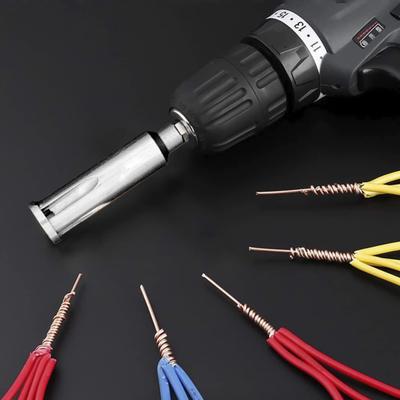 Универсальный инструмент для скручивания проводов, инструмент для зачистки проводов, высокая твердость, нержавеющий компактный размер, портативный инструмент для зачистки проводов