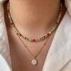 Bamine Natural Stone Crystal Beaded Clavicle Necklace - Female Niche Design, Simple & Versatile.