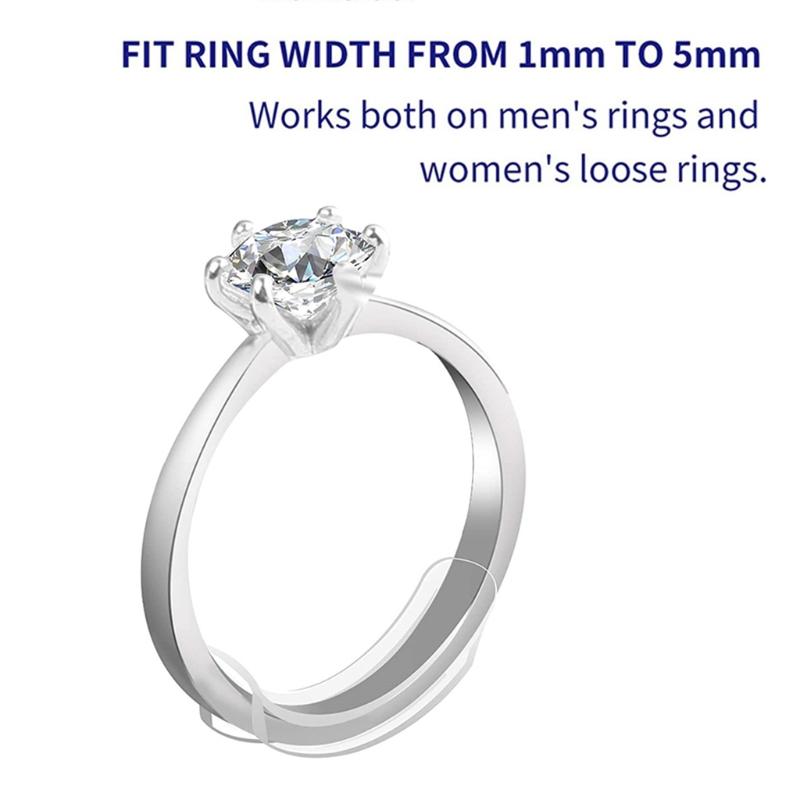 Набор прозрачных силиконовых вставок для уменьшения размера кольца, 8 размеров