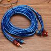 Car Audio Amplifier Cable 2 RCA to 2 RCA Plug Car Modified Audio Cable Automotive Electronics Accessories