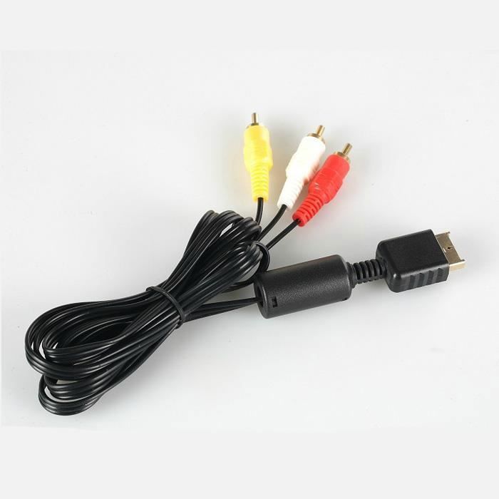 Câble audio vidéo - Sony - PS2 PS3 - 1.8M - Stéréo - Compatible haute qualité