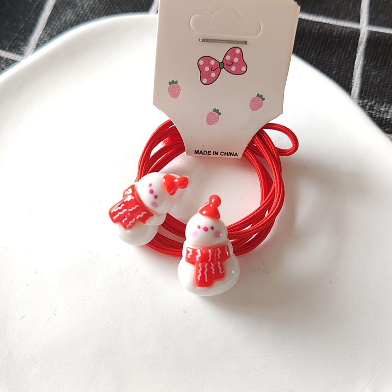 2024 Christmas Kids' Hair Accessories: Santa, Snowman, Reindeer Tree Hair Ties & Scrunchies