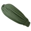 CHARM Plain Cross Bandana Turban Hairband Wide Perfect for Washing Your and More [Free Size/Khaki] Stylish, Fit, Face, Sports,