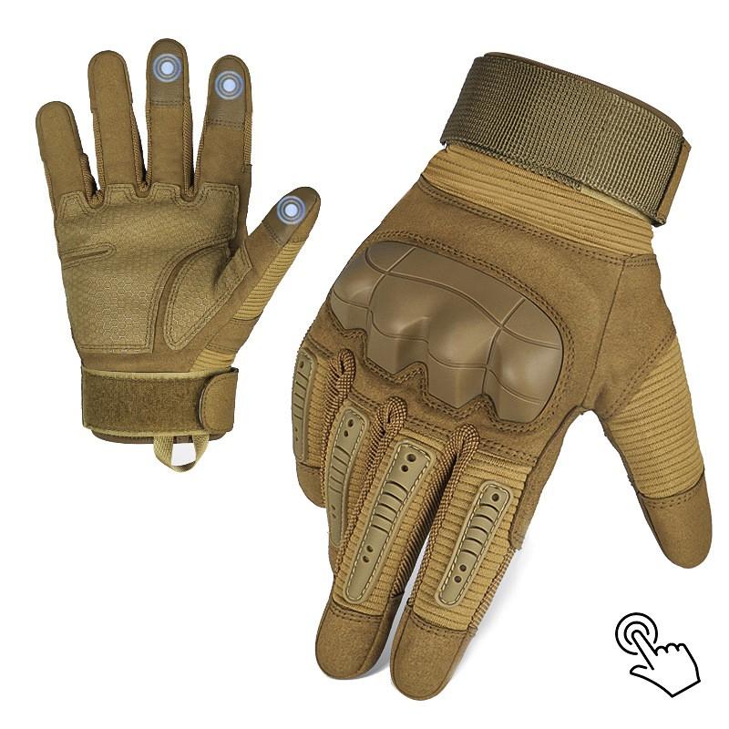 Thick Winter Tactical Gloves Cycling Shooting Outdoor Use Touchscreen Compatible Warm Fleece Lined Full Finger