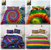 3D Color Bedding Set Quilt Cover and Pillowcase AU King Single/double Bed Full Size Soft Comfortable Quilt Cover Home Decoration