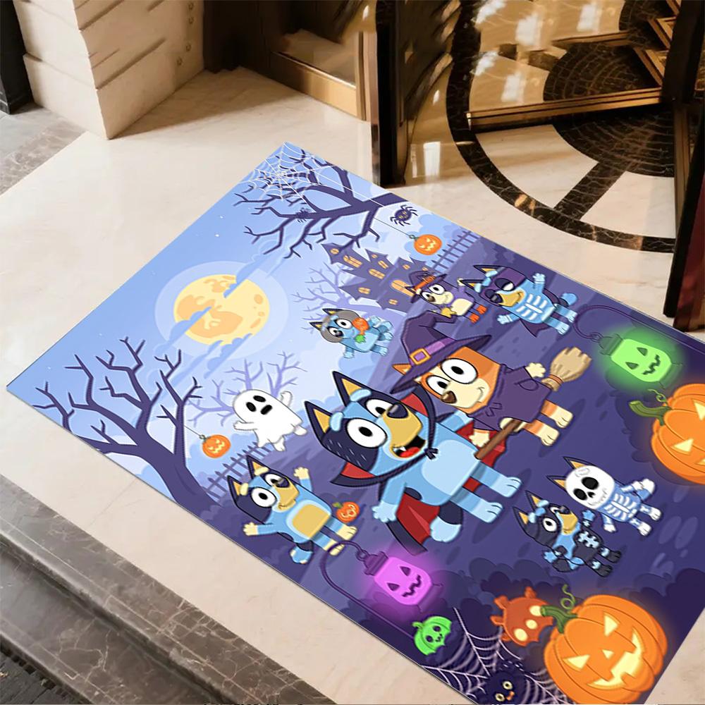 Happy Howloween Greetings Area Rug Suitable for Entryway Outdoor Bedrooms Foyer Anti-slip Rug Decorate Offices Perfect Gift for Women/Men