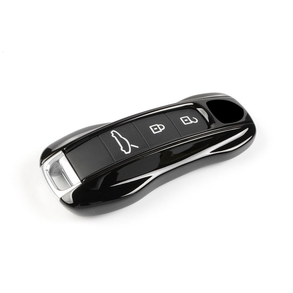 For Porsche Cayenne Key Case Macan718 Paramela Taycan911 Car Key, Piano Black