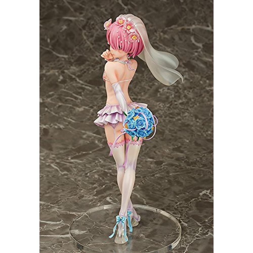 Ram Свадебная версия. ре:ZERO -Начало жизни в другом мире - Пластиковая окрашенная полная фигурка 17 масштаба Перепродажа