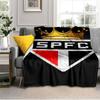 Pau-lo Fc Emblem Printed Throws Blanket Soft Flannel Blankets for Couch Bed Gifts for Men Women Picnic blanket Christmas gifts