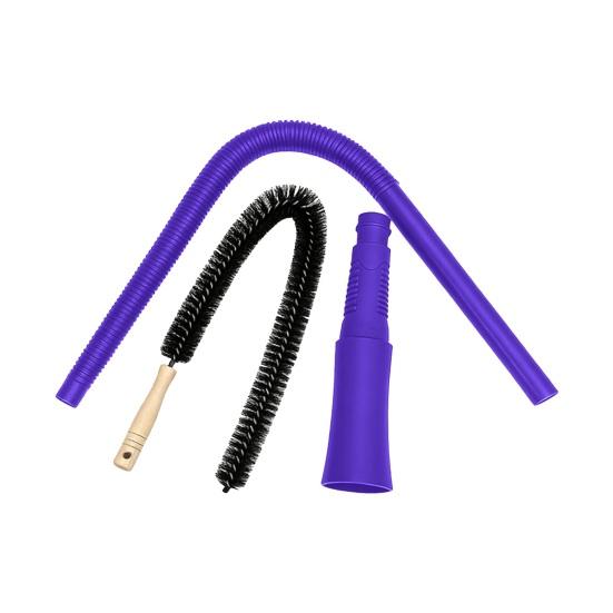 Набор для чистки вентиляционного отверстия сушилки с гибкой щеткой для ворса из капока, насадкой-пылесосом для воздуховодов, пылесосом, инструментом для чистки с длинным охватом