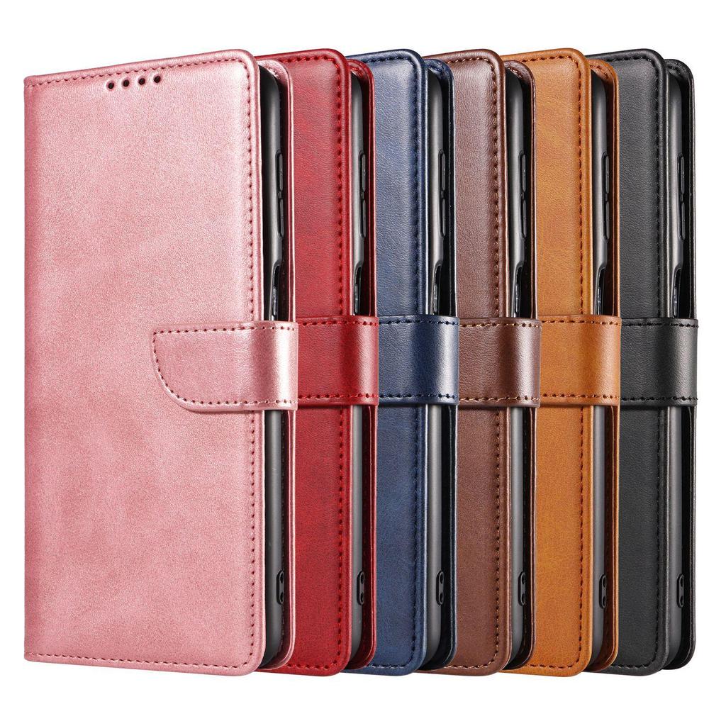 Чехол из кожи с рисунком под телячью кожу и откидной крышкой для Samsung S21FE