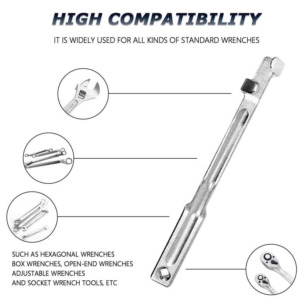 Универсальный удлинитель гаечного ключа, удлинитель стержня гаечного ключа, регулируемый удлинитель динамометрического ключа с квадратным приводом 1/2 дюйма