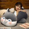 Cute Chubby Husky Plush Toy Doll Boy Hugging Sleeping Big Dinosaur Throw Pillow Girl Bed Leg Doll