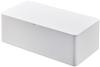 Yamazaki Jitsugyo 5720 Tissue Case with Lid Regular Size White Inner Dimensions Approximately W25 X D12 X Tower Tissue Box 5720 [Compatible Size
