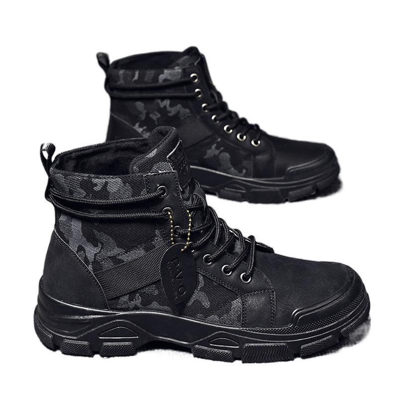 Martin boots autumn high-top retro combat training boots outdoor mountaineering desert labor insurance