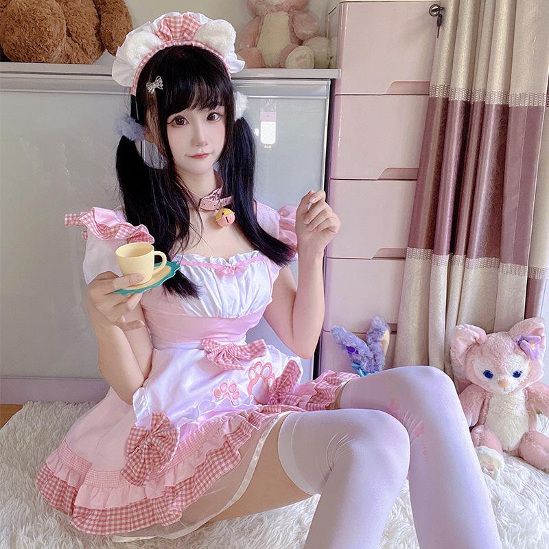 Japanese maid outfit sweet kitten wild maid cosplay cute soft girl two-dimensional jumpsuit