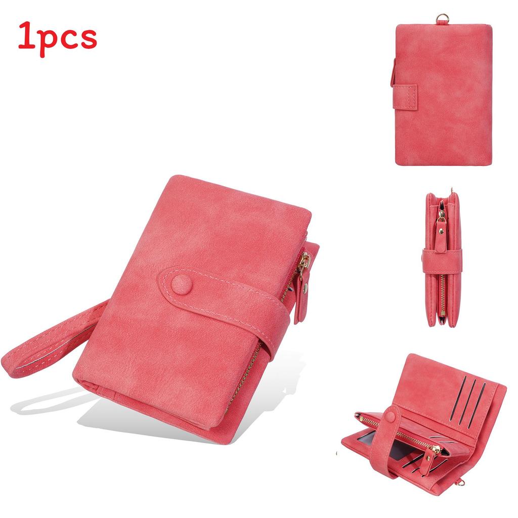 Fashion Pu Wallet For Women With Multiple Card Slots And Zipper Closure