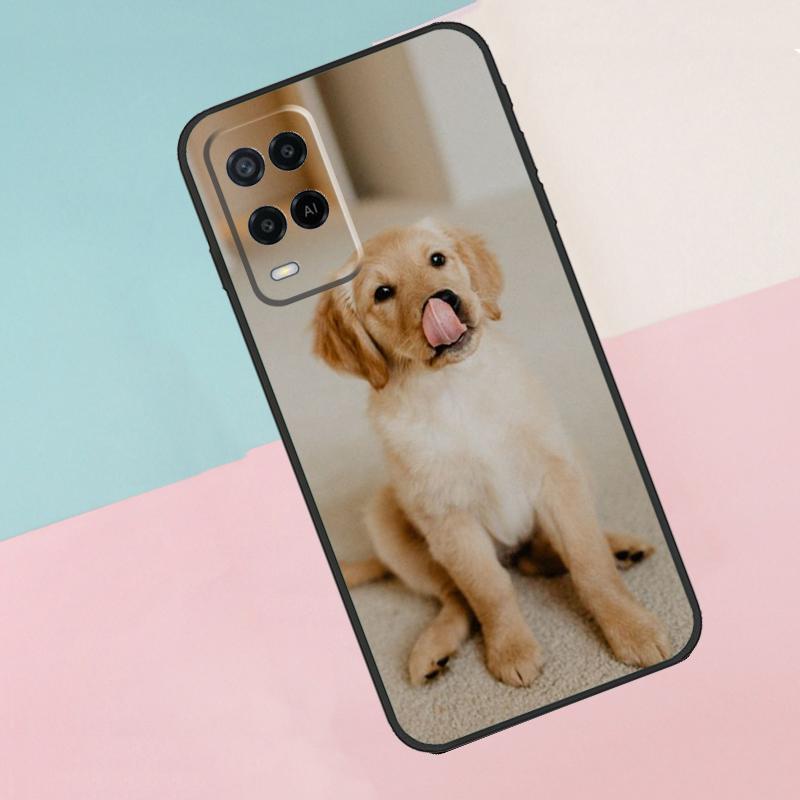 Чехол для телефона Oppo A74 A94 A54 A80 A78 A98 A40 A60 A18 A38 A58 A15 A17 A77 A57S A16 A76 A96 с изображением собаки породы Золотистый ретривер