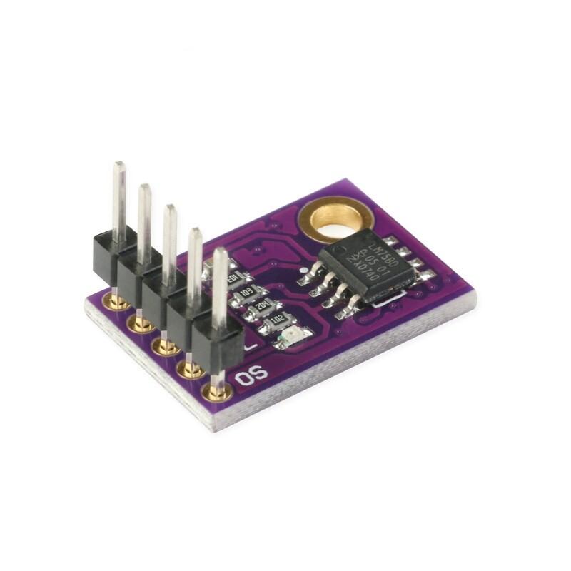LM75 CJMCU-75 Модуль датчика Датчик температуры Высокоскоростной интерфейс I2C IIC Высокоточный LM75A