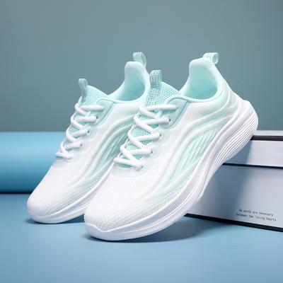 Женская обувь спортивная повседневная для бега сетчатая дышащая износостойкая нескользящая легкая модная универсальная удобная с мягкой подошвой