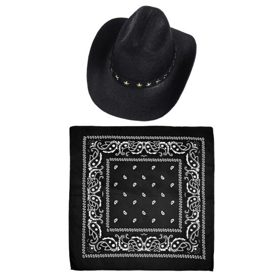 Костюм ковбоя для крыльца гуся, ковбойская шляпа в стиле вестерн с банданой, праздничный костюм гуся для 23-дюймовой/17-дюймовой цементной статуи гуся