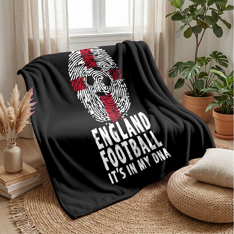 England national football team Theme blanket Soft Flannel Blanket Plush Throw Blanket Cozy Sofa Bed Blanket for Home Decor