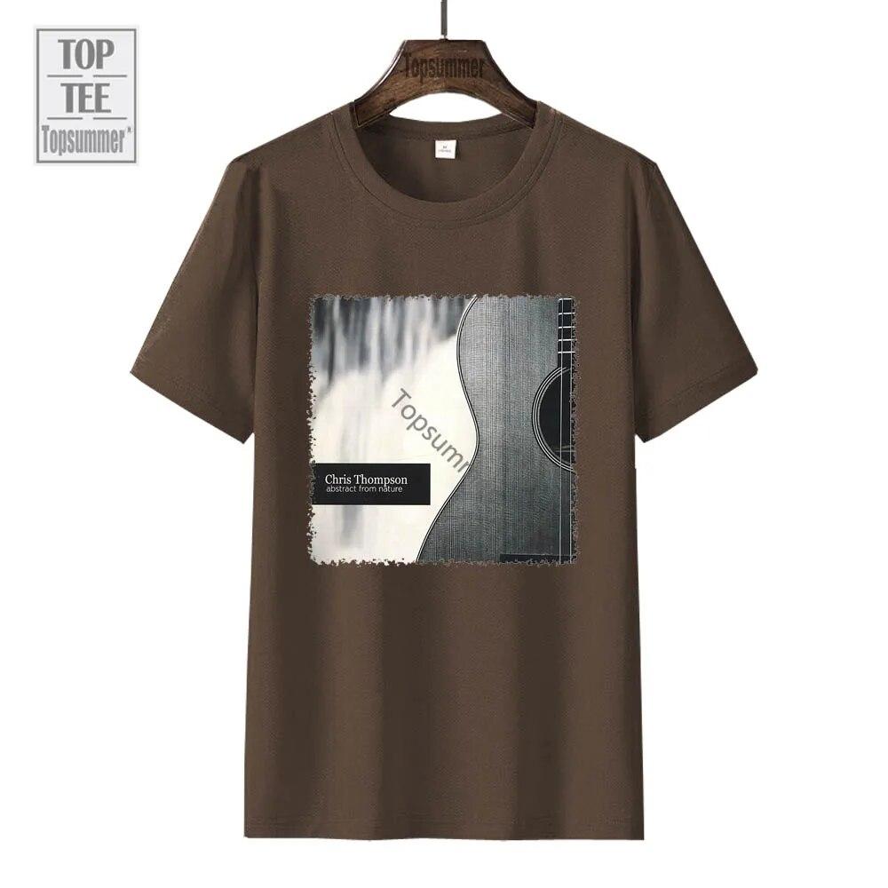 Футболка с абстракцией из альбома природы, футболка Chris Thompson Tour, футболки большого размера для подростков, футболки с графическим принтом, футболки
