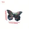 5 шт./набор Красочная вышивка бабочки Тканевая наклейка Двухслойная Водорастворимая вышивка Нашивка Одежда Юбка Обувь Шляпа Декоративные аксессуары DIY